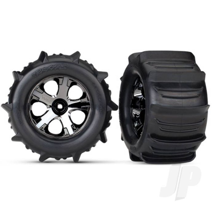 Traxxas Tyres And Wheels, Assembled Glued (2.8In) (2 Pcs) (TRX4175) Traxxas Tyres And Wheels, Assembled Glued (2.8In) (2 Pcs) (TRX4175)