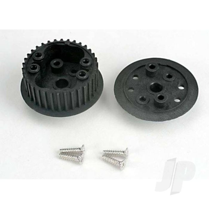 Traxxas Differential (34-Groove) / Flanged Side-Cover & Screws (TRX4881) Traxxas Differential (34-Groove) / Flanged Side-Cover & Screws (TRX4881)