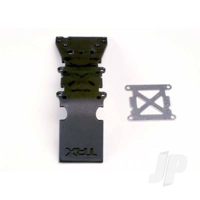 Traxxas Skidplate, Front Plastic (Black) / Stainless Steel Plate (TRX4937) Traxxas Skidplate, Front Plastic (Black) / Stainless Steel Plate (TRX4937)