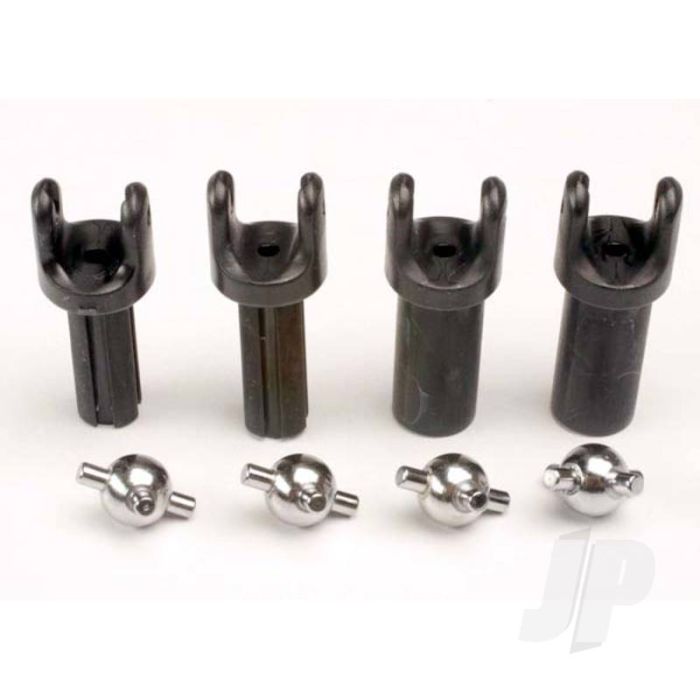 Traxxas Half Shafts, Short (Heavy Duty) (External-Splined (2 Pcs) & Internal-Splined (2 Pcs)) / Metal U-Joints (4 Pcs) (TRX4949X) Traxxas Half Shafts, Short (Heavy Duty) (External-Splined (2 Pcs) & Internal-Splined (2 Pcs)) / Metal U-Joints (4 Pcs) (TRX4949X)
