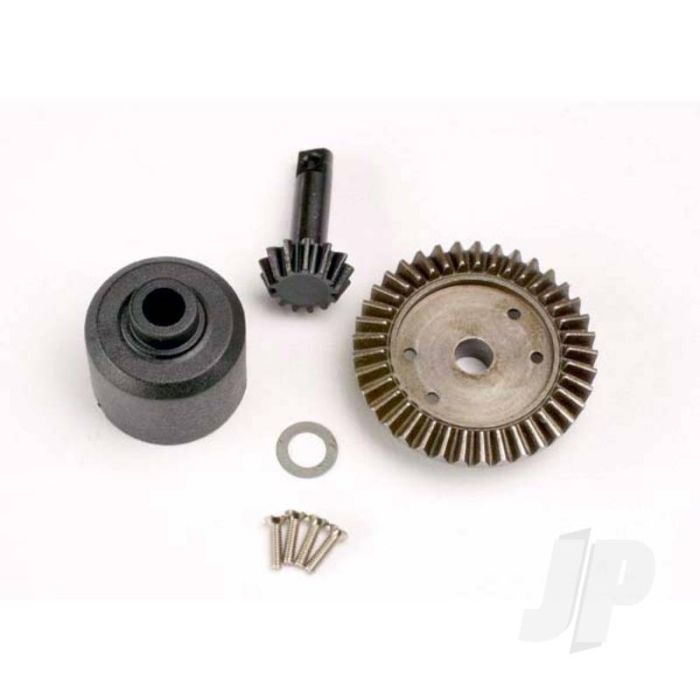 Traxxas Ring 37-T / 13-T Pinion Gear / Diff Carrier / 6X10X0.5Mm Ptfe-Coated Washer (1Pc) / 2X8Mm Countersunk Machine Screws (4 Pcs) (TRX4981) Traxxas Ring 37-T / 13-T Pinion Gear / Diff Carrier / 6X10X0.5Mm Ptfe-Coated Washer (1Pc) / 2X8Mm Countersunk Machine Screws (4 Pcs) (TRX4981)