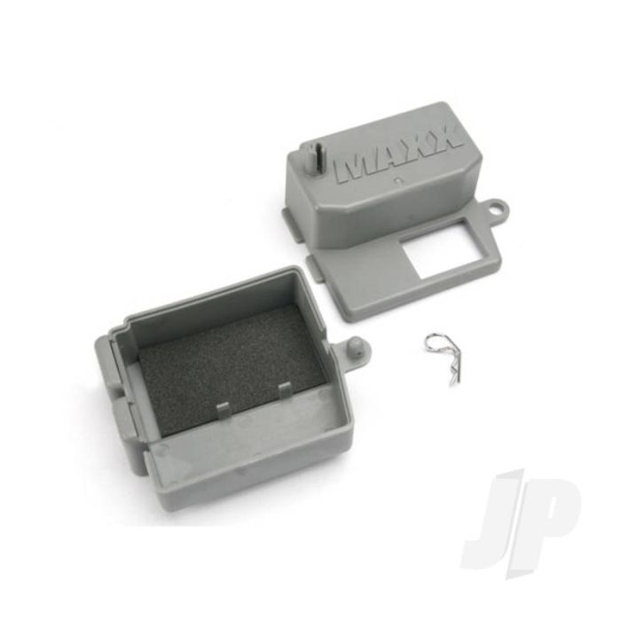 Traxxas Box, Receiver (Upper And Lower Halves) / Clip (1Pc) / Foam Pad (TRX5159) Traxxas Box, Receiver (Upper And Lower Halves) / Clip (1Pc) / Foam Pad (TRX5159)