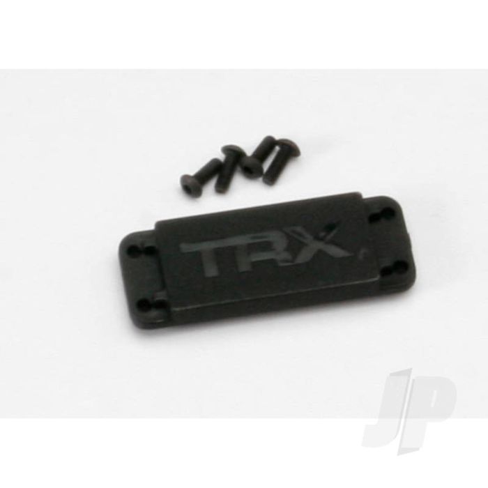 Traxxas Cover Plate, Steering Servo / 3X8 Bcs (4 Pcs) (TRX5326X) Traxxas Cover Plate, Steering Servo / 3X8 Bcs (4 Pcs) (TRX5326X)