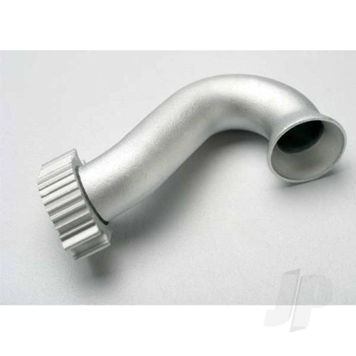 Traxxas Header, Exhaust (Tubular Aluminium, Silver-Anodised) (Trx 2.5, 2.5R, 3.3) (TRX5340) Traxxas Header, Exhaust (Tubular Aluminium, Silver-Anodised) (Trx 2.5, 2.5R, 3.3) (TRX5340)