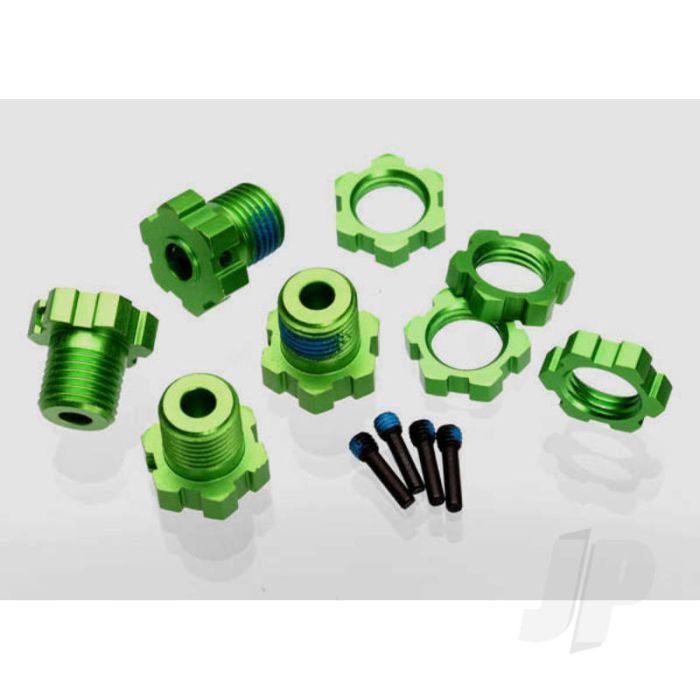Traxxas Wheel Hubs, Splined, 17Mm (Green-Anodised) (4 Pcs) / Wheel Nuts, Splined, 17Mm (Blue-Anodised) (4 Pcs) / Screw Pins, 4X13Mm ( With Threadlock) (4 Pcs) (TRX5353G) Traxxas Wheel Hubs, Splined, 17Mm (Green-Anodised) (4 Pcs) / Wheel Nuts, Splined, 17Mm (Blue-Anodised) (4 Pcs) / Screw Pins, 4X13Mm ( With Threadlock) (4 Pcs) (TRX5353G)