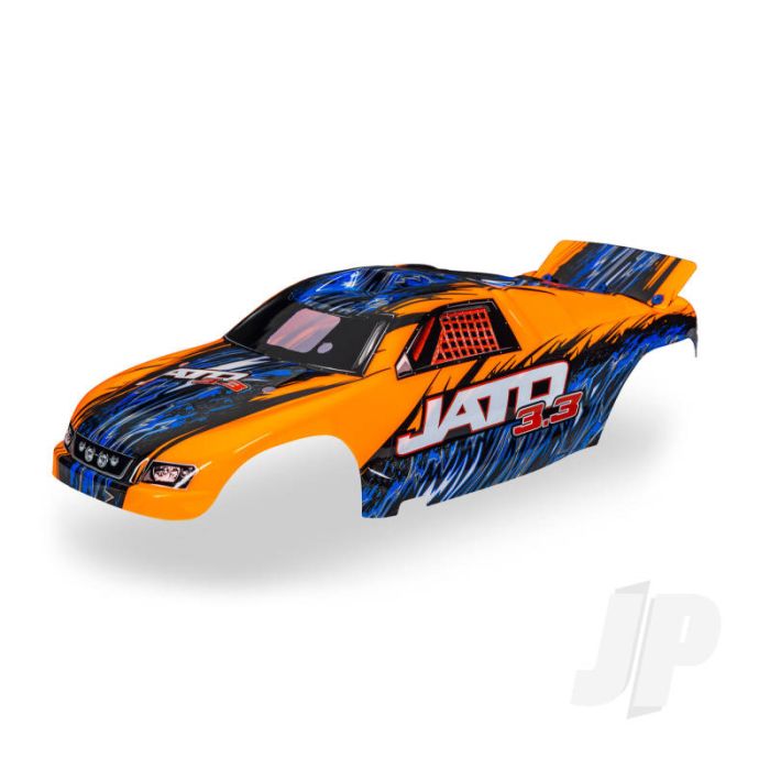 Traxxas Body, Jato, Orange (Painted, Decals Applied) (TRX5511T) Traxxas Body, Jato, Orange (Painted, Decals Applied) (TRX5511T)