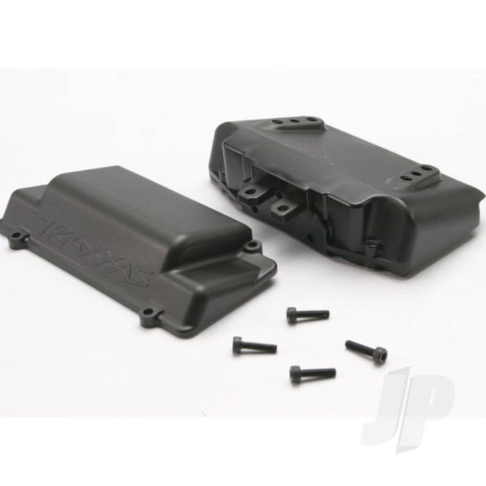 Traxxas Battery Box, Bumper (Rear) (Includes Battery Case With Bosses For Wheelie Bar, Cover, And Foam Pad) (TRX5515X) Traxxas Battery Box, Bumper (Rear) (Includes Battery Case With Bosses For Wheelie Bar, Cover, And Foam Pad) (TRX5515X)