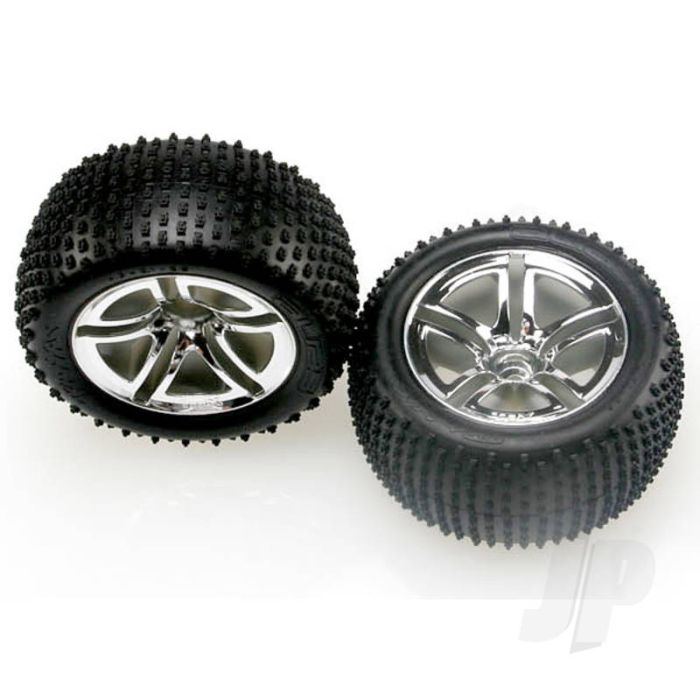 Traxxas Tyres And Wheels, Assembled Glued (2.8In) (2 Pcs) (TRX5572R) Traxxas Tyres And Wheels, Assembled Glued (2.8In) (2 Pcs) (TRX5572R)