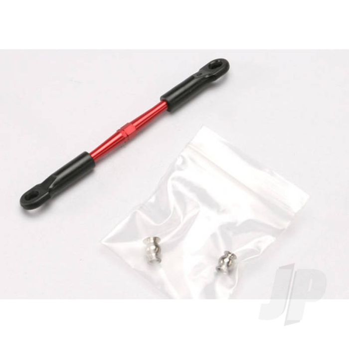 Traxxas Turnbuckle, Aluminium (Red-Anodised), Camber Link, 58Mm (1Pc) (Assembled With Rod Ends And Hollow Balls) (See Part 5539X For Complete Set Of Jato Aluminium Turnbuckles) (TRX5594) Traxxas Turnbuckle, Aluminium (Red-Anodised), Camber Link, 58Mm (1Pc) (Assembled With Rod Ends And Hollow Balls) (See Part 5539X For Complete Set Of Jato Aluminium Turnbuckles) (TRX5594)