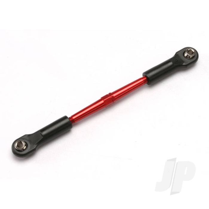Traxxas Turnbuckle, Aluminium (Red-Anodised), Front Toe Link, 61Mm (1Pc) (Assembled With Rod Ends And Hollow Balls) (See Part 5539X For Complete Set Of Jato Aluminium Turnbuckles) (TRX5595) Traxxas Turnbuckle, Aluminium (Red-Anodised), Front Toe Link, 61Mm (1Pc) (Assembled With Rod Ends And Hollow Balls) (See Part 5539X For Complete Set Of Jato Aluminium Turnbuckles) (TRX5595)