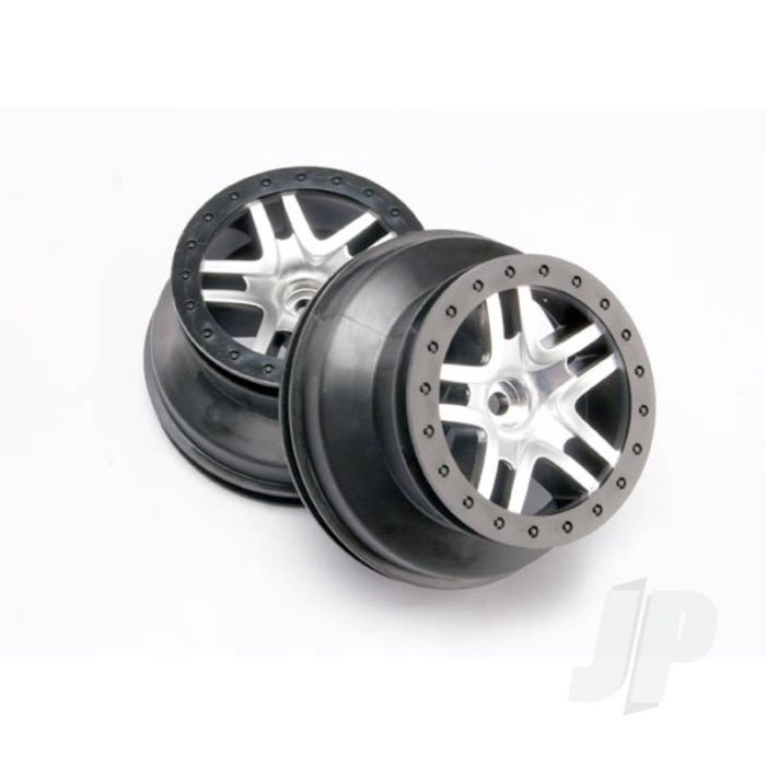 Traxxas Chrome/Black Sct Wheels (2 Pcs) (TRX5876) Traxxas Chrome/Black Sct Wheels (2 Pcs) (TRX5876)