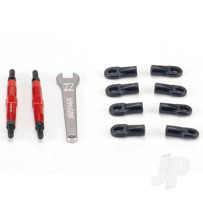 Traxxas Toe Links, Slayer (Tubes 7075-T6 Aluminium, Red) (74Mm, Fits Front Or Rear) (2 Pcs) / Rod Ends, Rear (4 Pcs) / Rod Ends, Front (4 Pcs) / Wrench (1Pc) (TRX5938R) Traxxas Toe Links, Slayer (Tubes 7075-T6 Aluminium, Red) (74Mm, Fits Front Or Rear) (2 Pcs) / Rod Ends, Rear (4 Pcs) / Rod Ends, Front (4 Pcs) / Wrench (1Pc) (TRX5938R)