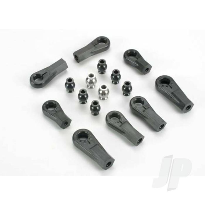 Traxxas Plastic Rod Ends (8 Pcs) (1 / 6 And 1 / 5 Scale) / Hollow Ball Connectors (8 Pcs) (6-Black, 2-Silver) (TRX6076) Traxxas Plastic Rod Ends (8 Pcs) (1 / 6 And 1 / 5 Scale) / Hollow Ball Connectors (8 Pcs) (6-Black, 2-Silver) (TRX6076)