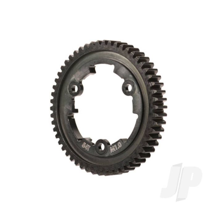 Traxxas Spur Gear, 54-Tooth, Steel (Wide Face, 1.0 Metric Pitch) (TRX6444) Traxxas Spur Gear, 54-Tooth, Steel (Wide Face, 1.0 Metric Pitch) (TRX6444)