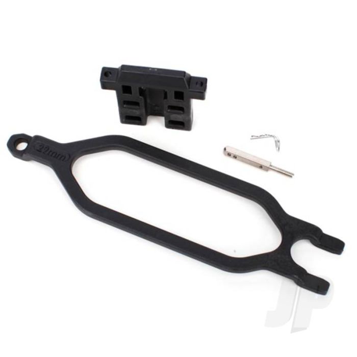 Traxxas Hold Down, Battery / Hold Down Retainer / Battery Post / Angled Body Clip (Allows For Installation Of Taller, Multi-Cell Batteries) (TRX6727X) Traxxas Hold Down, Battery / Hold Down Retainer / Battery Post / Angled Body Clip (Allows For Installation Of Taller, Multi-Cell Batteries) (TRX6727X)