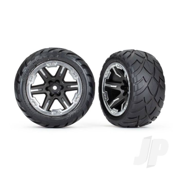 Traxxas Tyres & Wheels, Assembled, Glued (2.8') (Rxt Black & Chrome Wheels, Anaconda Tyres, Foam Inserts) (4Wd Electric Front/Rear, 2Wd Electric Front Only) (2) (Tsm Rated) (TRX6775X) Traxxas Tyres & Wheels, Assembled, Glued (2.8') (Rxt Black & Chrome Wheels, Anaconda Tyres, Foam Inserts) (4Wd Electric Front/Rear, 2Wd Electric Front Only) (2) (Tsm Rated) (TRX6775X)