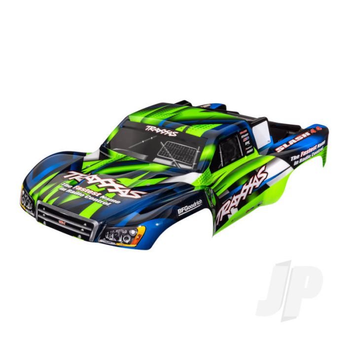 Traxxas Body, Slash 4X4 (Also Fits Slash Vxl & Slash 2Wd), Green & Blue (Painted, Decals Applied) (TRX6928G) Traxxas Body, Slash 4X4 (Also Fits Slash Vxl & Slash 2Wd), Green & Blue (Painted, Decals Applied) (TRX6928G)