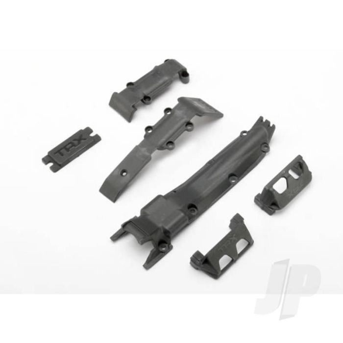 Traxxas Skidplate Set, Front (1Pc) / Rear (1Pc) / Transmission (1Pc) / Steering Servo Guards (2 Pcs) / Steering Servo Cover Plate (1Pc) (TRX7037) Traxxas Skidplate Set, Front (1Pc) / Rear (1Pc) / Transmission (1Pc) / Steering Servo Guards (2 Pcs) / Steering Servo Cover Plate (1Pc) (TRX7037)