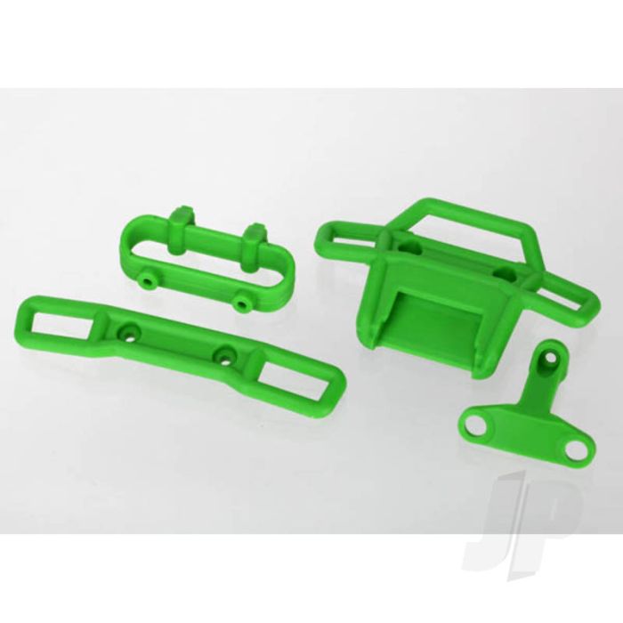 Traxxas Bumper, Front (1Pc), Rear (1Pc) / Bumper Support, Front (1Pc), Rear (1Pc) (Green) (TRX7236A) Traxxas Bumper, Front (1Pc), Rear (1Pc) / Bumper Support, Front (1Pc), Rear (1Pc) (Green) (TRX7236A)