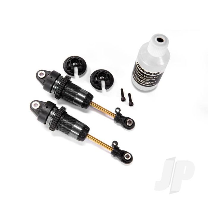 Traxxas Shocks, Gtr Long Hard-Anodised, Ptfe-Coated Bodies With Tin Shafts (Assembled) (2 Pcs) ( With Out Springs) (TRX7461X) Traxxas Shocks, Gtr Long Hard-Anodised, Ptfe-Coated Bodies With Tin Shafts (Assembled) (2 Pcs) ( With Out Springs) (TRX7461X)