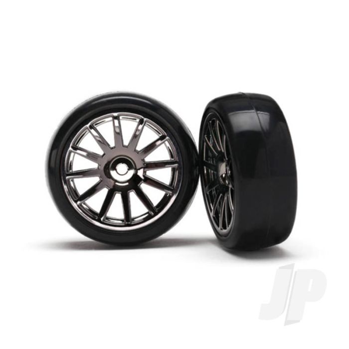Traxxas Tyres And Wheels, Assembled Glued 12-Spoke (2 Pcs) (TRX7573A) Traxxas Tyres And Wheels, Assembled Glued 12-Spoke (2 Pcs) (TRX7573A)