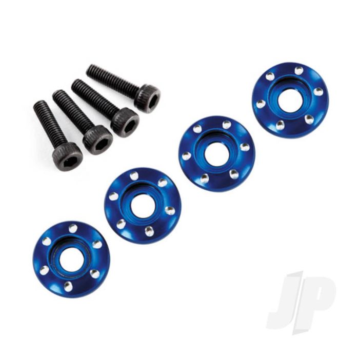 Traxxas Wheel Nut Washer, Machined Aluminium, Blue / 3X12Mm Cs (4 Pcs) (TRX7668) Traxxas Wheel Nut Washer, Machined Aluminium, Blue / 3X12Mm Cs (4 Pcs) (TRX7668)