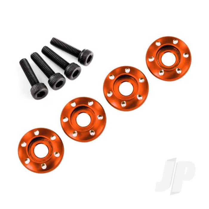 Traxxas Wheel Nut Washer, Machined Aluminium, Orange / 3X12Mm Cs (4 Pcs) (TRX7668X) Traxxas Wheel Nut Washer, Machined Aluminium, Orange / 3X12Mm Cs (4 Pcs) (TRX7668X)
