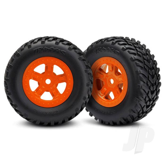 Traxxas Tyres And Wheels, Assembled Glued Sct Off-Road Racing Tyres (1 Each, Right And Left) (TRX7674A) Traxxas Tyres And Wheels, Assembled Glued Sct Off-Road Racing Tyres (1 Each, Right And Left) (TRX7674A)