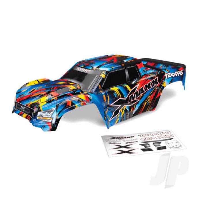 Traxxas Body, X-Maxx, Rock N' Roll (Painted, Decals Applied) (Assembled With Tailgate Protector) (TRX7711T) Traxxas Body, X-Maxx, Rock N' Roll (Painted, Decals Applied) (Assembled With Tailgate Protector) (TRX7711T)