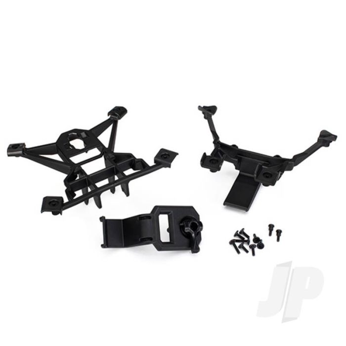 Traxxas Body Mounts, Front & Rear / 3X15Mm Bcs (1Pc) / 3X12Mm Shoulder Screw (2 Pcs) / 3X10Mm Flat-Head Machine Screw (6 Pcs) / 3X15Mm Flat-Head Machine Screw (2 Pcs) (TRX7715)