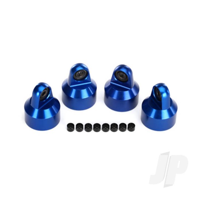 Traxxas Shock Caps, Aluminium (Blue-Anodised), Gtx Shocks (4 Pcs) / Spacers (8 Pcs) (TRX7764A) Traxxas Shock Caps, Aluminium (Blue-Anodised), Gtx Shocks (4 Pcs) / Spacers (8 Pcs) (TRX7764A)