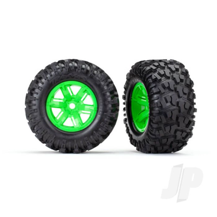 Traxxas Tyres And Wheels, Assembled Glued Maxx At Tyres (Left And Right) (2 Pcs) (TRX7772G) Traxxas Tyres And Wheels, Assembled Glued Maxx At Tyres (Left And Right) (2 Pcs) (TRX7772G)