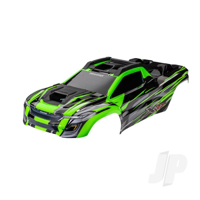 Traxxas Body, Xrt, Green (Painted, Decals Applied) (Assembled With Front & Rear Body Supports For Clipless Mounting, Roof & Hood Skid Pads) (TRX7812G) Traxxas Body, Xrt, Green (Painted, Decals Applied) (Assembled With Front & Rear Body Supports For Clipless Mounting, Roof & Hood Skid Pads) (TRX7812G)