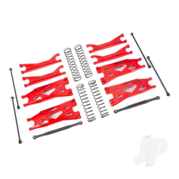 Traxxas Suspension Kit, X-Maxx Widemaxx, Red (Includes Front & Rear Suspension Arms, Front Toe Links, Driveshafts, Shock Springs) (TRX7895R) Traxxas Suspension Kit, X-Maxx Widemaxx, Red (Includes Front & Rear Suspension Arms, Front Toe Links, Driveshafts, Shock Springs) (TRX7895R)