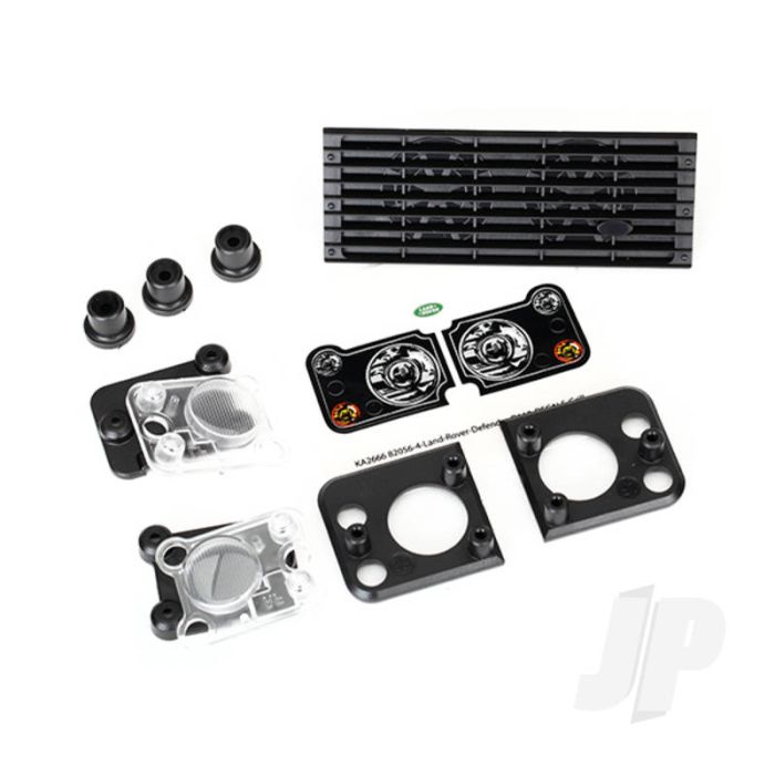Traxxas Grille, Land Rover Defender / Grille Mount (3 Pcs) / Headlight Housing (2 Pcs) / Lens (2 Pcs) / Headlight Mount (2 Pcs) (Fits #8011 Body) (TRX8013) Traxxas Grille, Land Rover Defender / Grille Mount (3 Pcs) / Headlight Housing (2 Pcs) / Lens (2 Pcs) / Headlight Mount (2 Pcs) (Fits #8011 Body) (TRX8013)