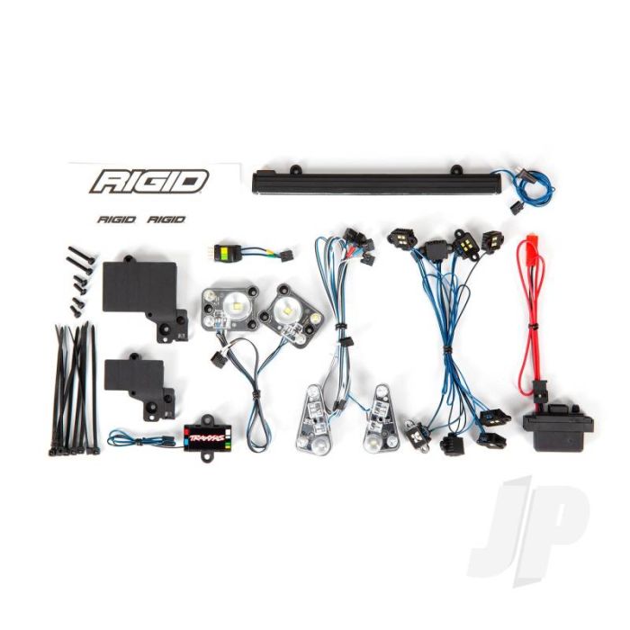 Traxxas Led Light Set, Complete With Power Supply (Contains Headlights, Tail Lights, Roof Light Bar, Rock Lights & Distribution Block) (Fits #8011 Body) (TRX8095) Traxxas Led Light Set, Complete With Power Supply (Contains Headlights, Tail Lights, Roof Light Bar, Rock Lights & Distribution Block) (Fits #8011 Body) (TRX8095)