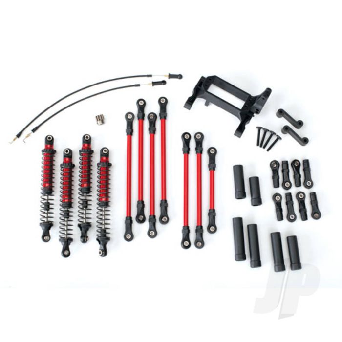 Traxxas Long Arm Lift Kit, Trx-4, Complete (Includes Red Powder Coated Links, Red-Anodised Shocks) (TRX8140R) Traxxas Long Arm Lift Kit, Trx-4, Complete (Includes Red Powder Coated Links, Red-Anodised Shocks) (TRX8140R)