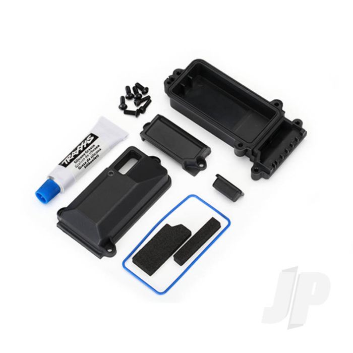 Traxxas Box, Receiver (Sealed) / Wire Cover / Foam Pads / Silicone Grease / 3X8 Bcs (5 Pcs) / 2.5X8 Cs (2 Pcs) (TRX8224) Traxxas Box, Receiver (Sealed) / Wire Cover / Foam Pads / Silicone Grease / 3X8 Bcs (5 Pcs) / 2.5X8 Cs (2 Pcs) (TRX8224)