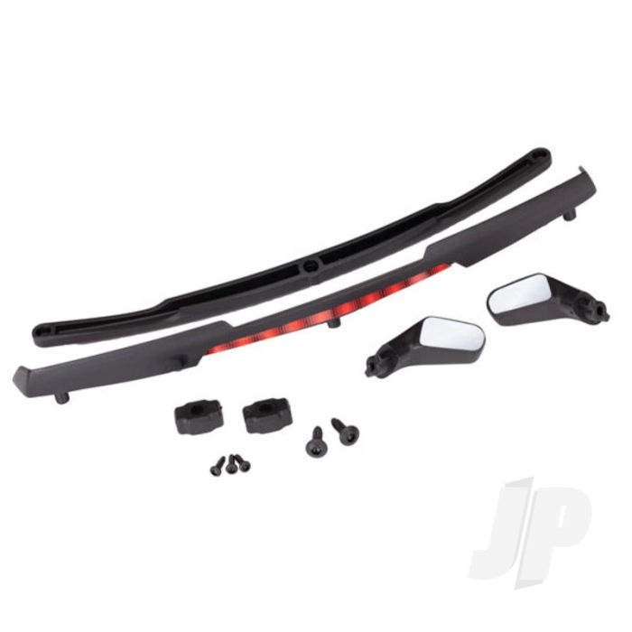 Traxxas Mirrors, Side, Black (Left & Right)/ Mirror Retainers (2)/ S (TRX8388)