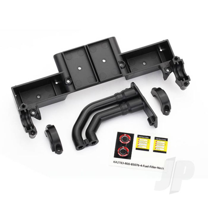 Traxxas Chassis Tray / Driveshaft Clamps / Fuel Filler (Black) (TRX8420) Traxxas Chassis Tray / Driveshaft Clamps / Fuel Filler (Black) (TRX8420)