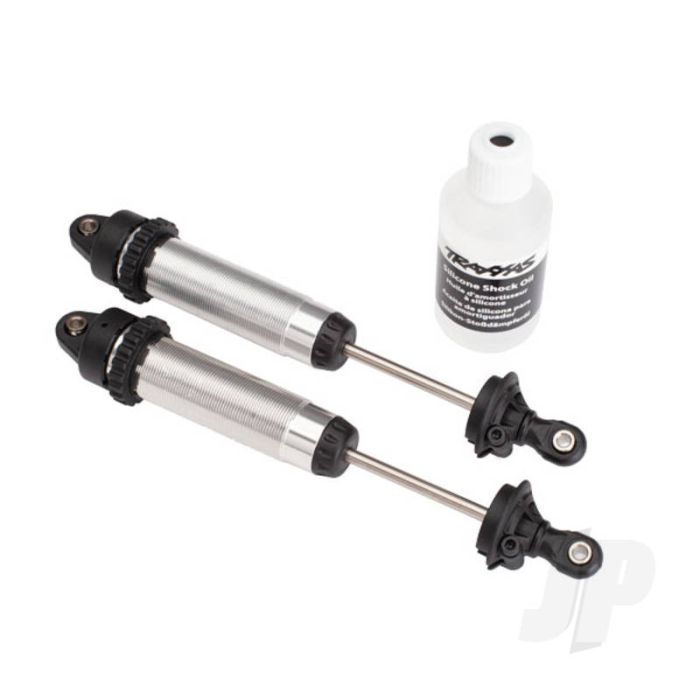 Traxxas Shocks, Gtr, 134Mm, Silver Aluminium (Fully Assembled With Out Springs) (Front, Threaded) (2 Pcs) (TRX8450) Traxxas Shocks, Gtr, 134Mm, Silver Aluminium (Fully Assembled With Out Springs) (Front, Threaded) (2 Pcs) (TRX8450)