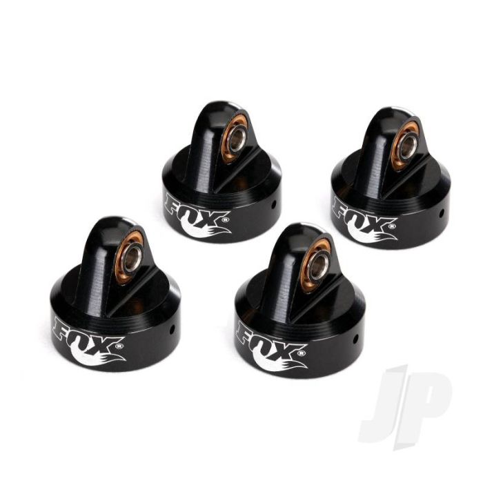 Traxxas Shock Caps, Aluminium (Black-Anodised), Fox Shocks (4 Pcs) (TRX8456) Traxxas Shock Caps, Aluminium (Black-Anodised), Fox Shocks (4 Pcs) (TRX8456)