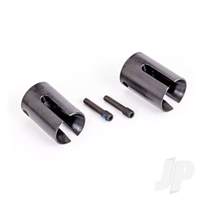 Traxxas Drive Cup, Steel, Extreme Heavy Duty (2)/ 4X17Mm Screw Pins, Heavy Duty (2) (Machined, Heat Treated) (TRX8652X) Traxxas Drive Cup, Steel, Extreme Heavy Duty (2)/ 4X17Mm Screw Pins, Heavy Duty (2) (Machined, Heat Treated) (TRX8652X)