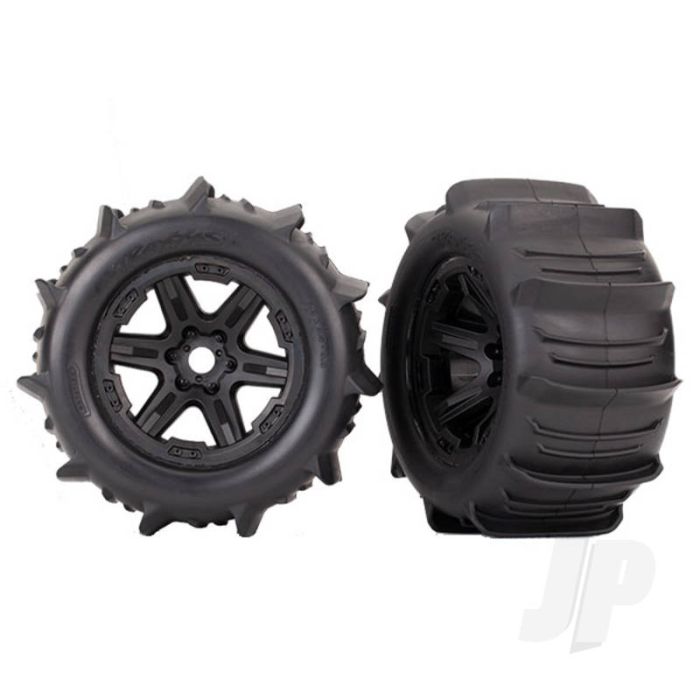 Traxxas Tyres And Wheels, Assembled Glued 3.8In (2 Pcs) (TRX8674) Traxxas Tyres And Wheels, Assembled Glued 3.8In (2 Pcs) (TRX8674)