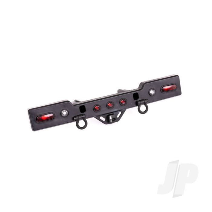 Traxxas Bumper, Rear (Black Chrome) (Assembled With Lenses) (TRX8838X) Traxxas Bumper, Rear (Black Chrome) (Assembled With Lenses) (TRX8838X)