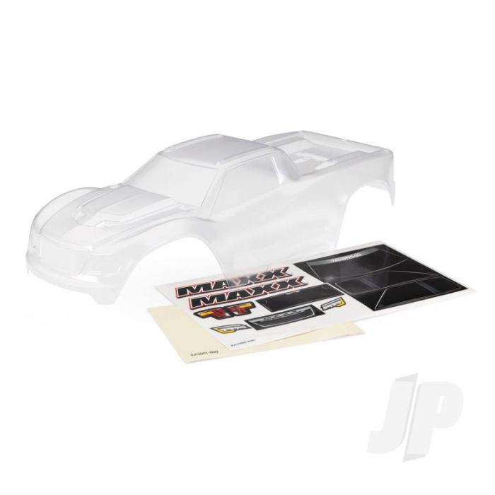 Traxxas Body, Maxx (Clear, Requires Painting)/ Window Masks/ Decal Sheet (Fits Maxx With Extended Chassis (352Mm Wheelbase)) (TRX8918) Traxxas Body, Maxx (Clear, Requires Painting)/ Window Masks/ Decal Sheet (Fits Maxx With Extended Chassis (352Mm Wheelbase)) (TRX8918)