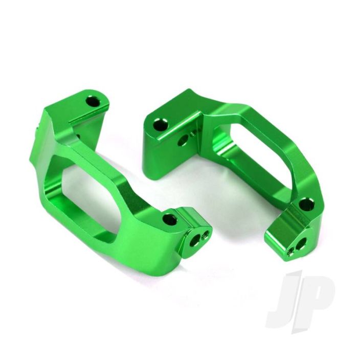 Traxxas Caster Blocks (C-Hubs), 6061-T6 Aluminium (Green-Anodised), Left & Right / 4X22Mm Pin (4 Pcs) / 3X6Mm Bcs (4 Pcs) / Retainers (4 Pcs) (TRX8932G)