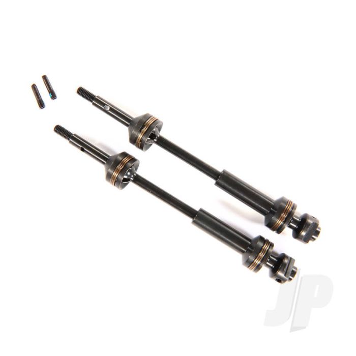 Traxxas Rear Driveshafts, Steel-Spline Constant-Velocity (Complete Assembly) (2 Pcs) (TRX9052X) Traxxas Rear Driveshafts, Steel-Spline Constant-Velocity (Complete Assembly) (2 Pcs) (TRX9052X)