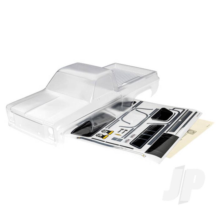 Traxxas Body, Chevrolet K10 Truck (1979) (Clear, Requires Painting)/ Decals/ Window Masks (Includes Grille, Side Mirrors, Door Handles, Windshield Wipers, Clipless Mounting, Hardware) (Requires #9288 Inner Fenders) (TRX9212) Traxxas Body, Chevrolet K10 Truck (1979) (Clear, Requires Painting)/ Decals/ Window Masks (Includes Grille, Side Mirrors, Door Handles, Windshield Wipers, Clipless Mounting, Hardware) (Requires #9288 Inner Fenders) (TRX9212)