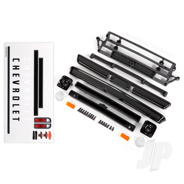Traxxas Body Accessories, Chevrolet C10, Black (Includes Grille (Upper & Lower), Headlight Housings (Left & Right), Bumpers (Front & Rear), Mounting Retainers And Hardware) (TRX9415) Traxxas Body Accessories, Chevrolet C10, Black (Includes Grille (Upper & Lower), Headlight Housings (Left & Right), Bumpers (Front & Rear), Mounting Retainers And Hardware) (TRX9415)